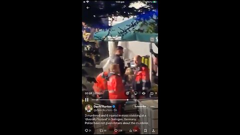 Stabbing in Germany 23/08/2024