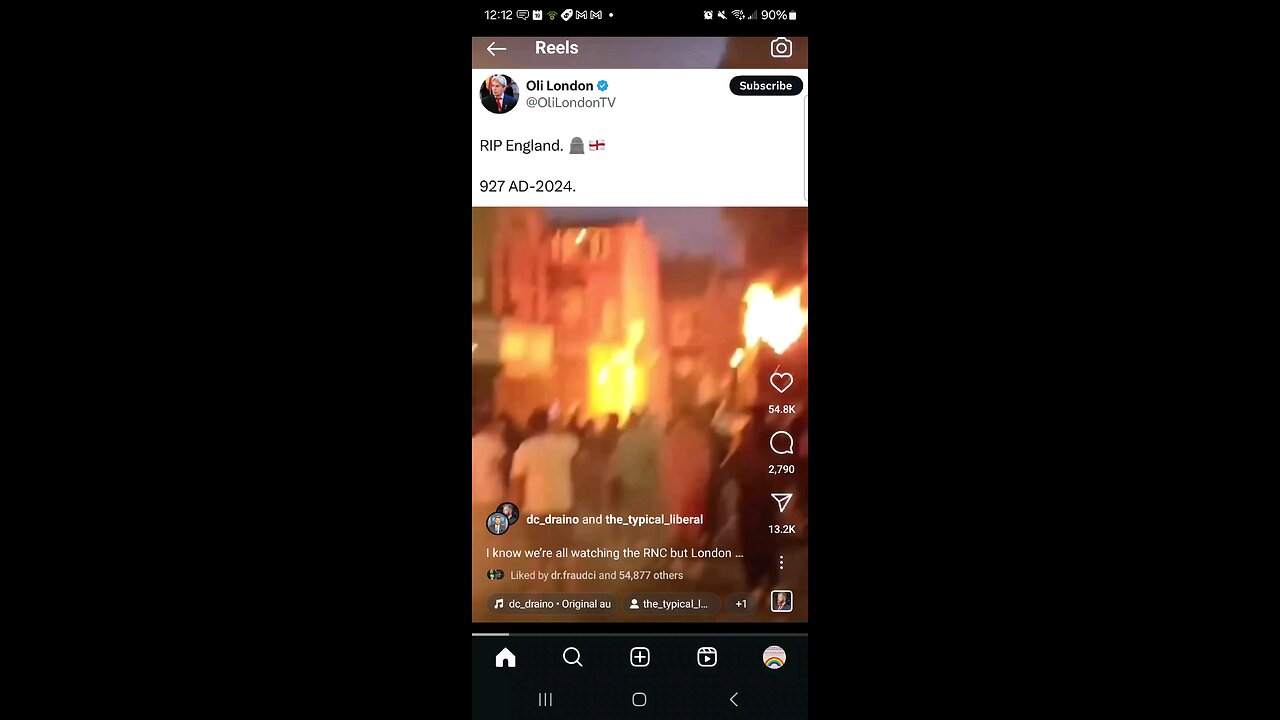 Immigrants Burn London