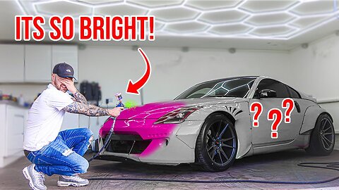 PAINTING MY NISSAN 350Z IN THE BRIGHTEST COLOUR