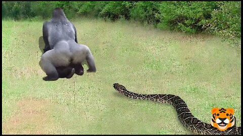 Excitement Of 2 Gorilla Made Giant Python Angry And The Horrifying Massacre That Ensued