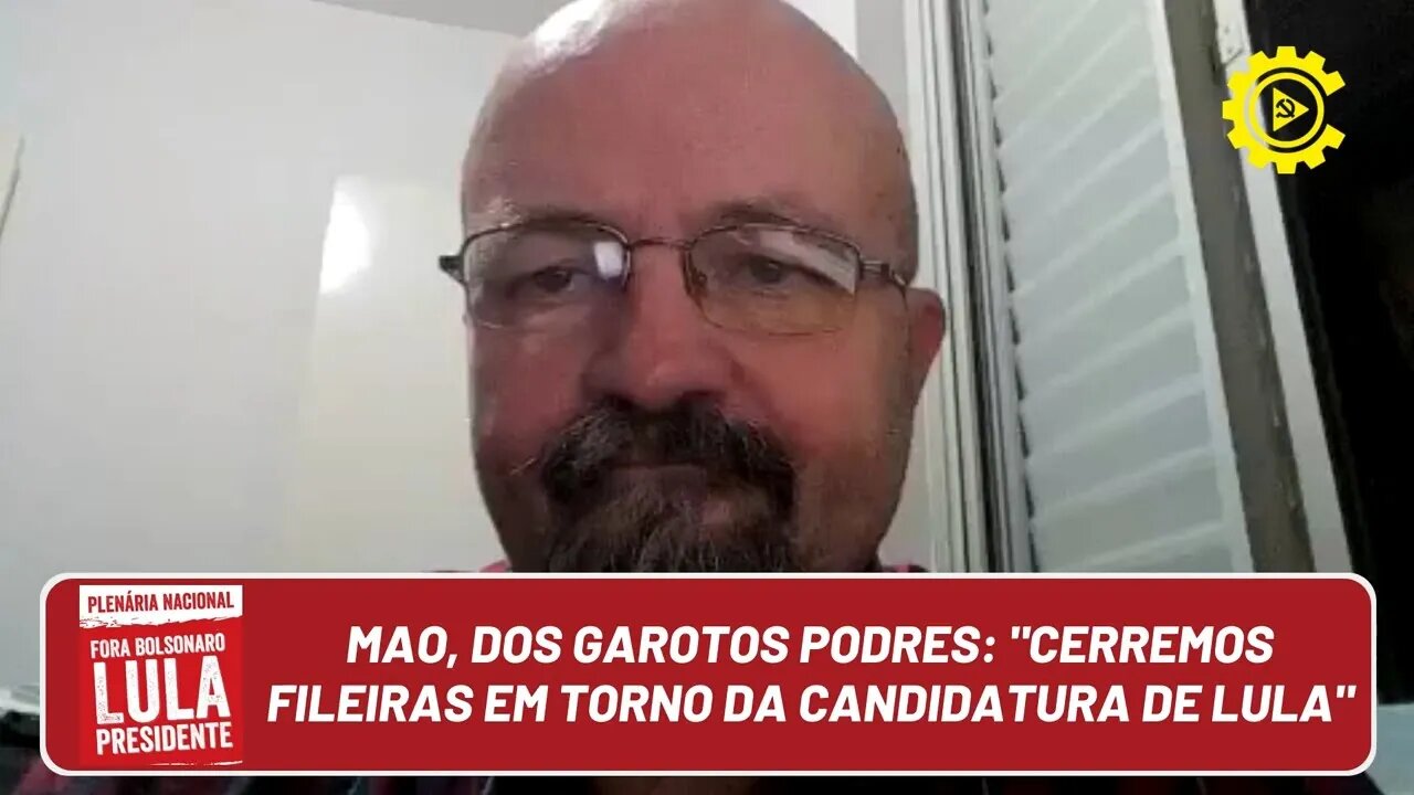 Mao, dos Garotos Podres, convoca para a Plenária do Bloco Vermelho e defende a candidatura de Lula