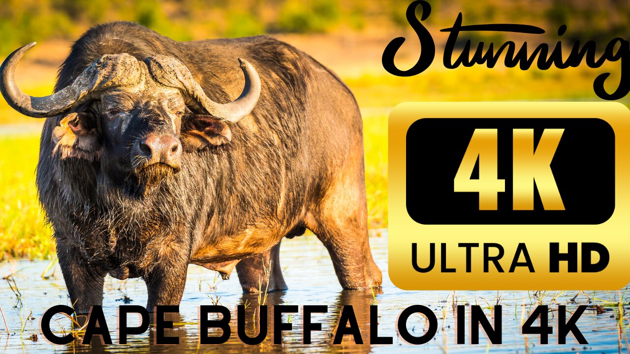 Stunning 4K Cape Buffalo Safari: Majestic Wildlife in Ultra HD