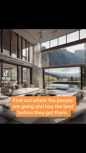 Find out where the people are going and buy the land before they get there.