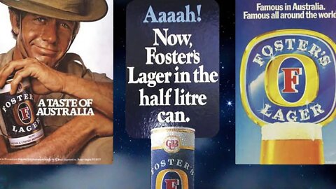 Let's have a TASTE of Australia and drink some FOSTERS