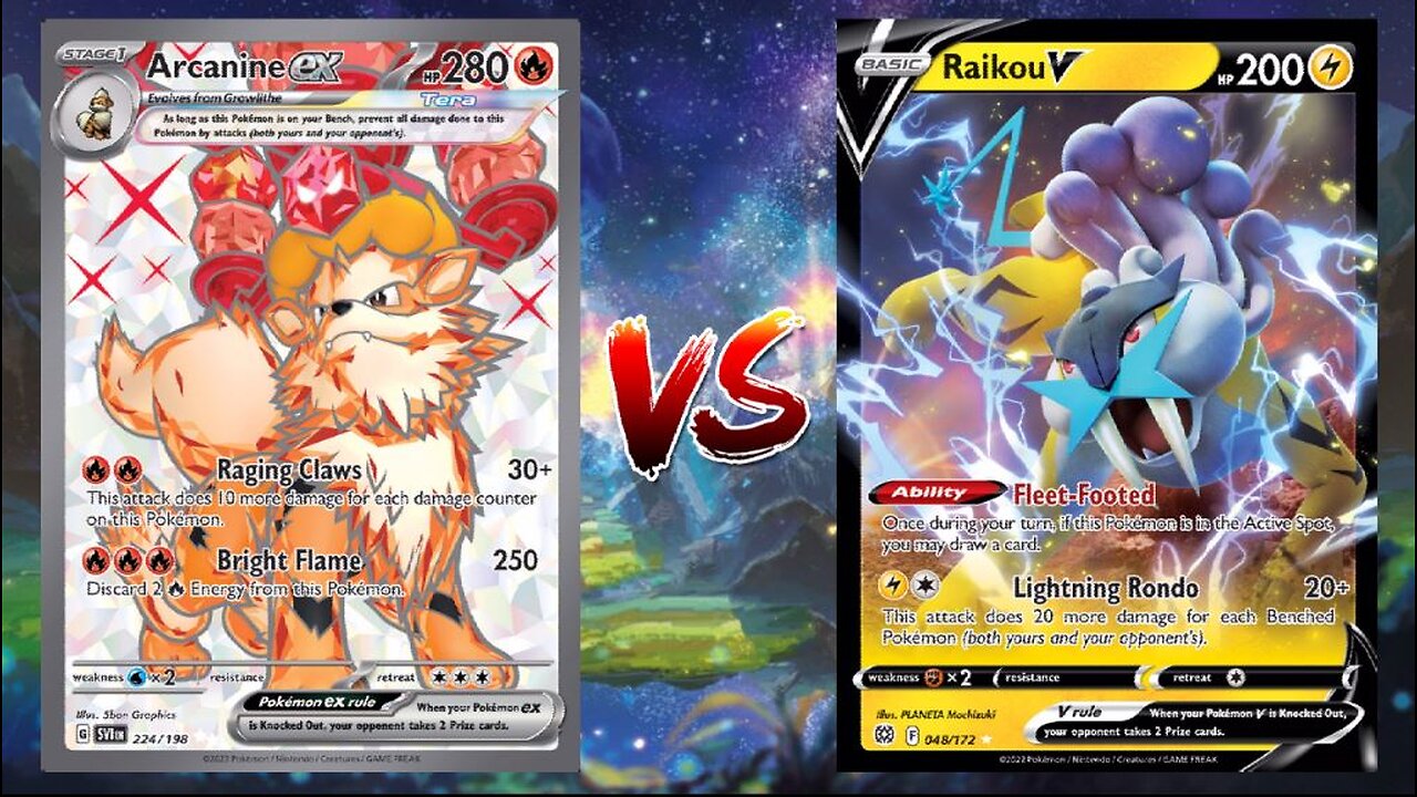 Pokemon TCG Live Arcanine EX Reshiram V VS Raikou V Regieleki VMAX!!