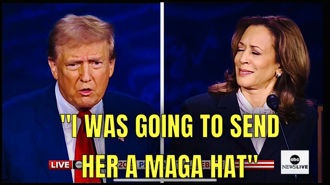 TRUMP TO KAMALA: “I was going to send her a MAGA hat” 🤣