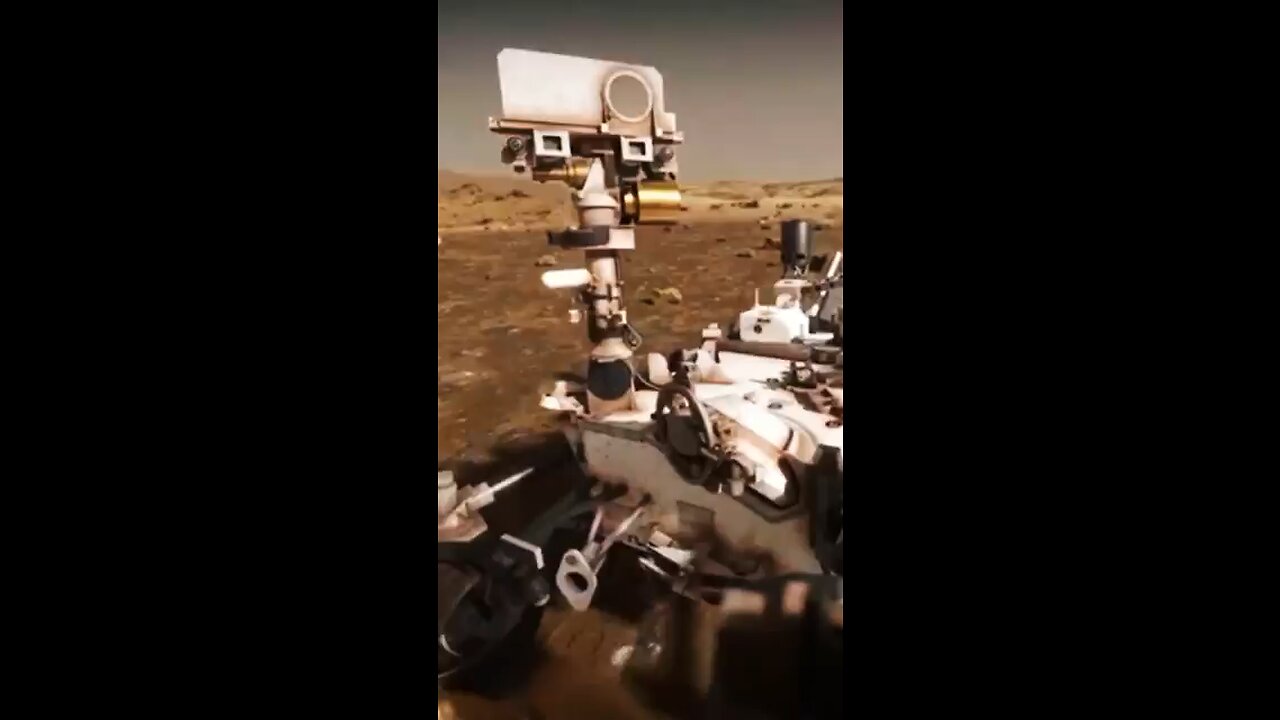 Mars rover captures UFO crashing(cgi)