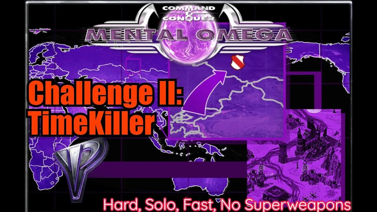 Mental Omega - Challenge II: TimeKiller - Hard, Solo, Fast, No Superweapons