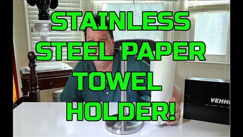 Stylish Space Saving Stainless Steel Freestanding Paper Towel Holder