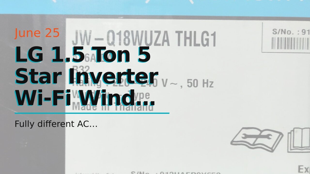 LG 1.5 Ton 5 Star Inverter Wi-Fi Window AC (Copper, 2020 Model, JW-Q18WUZA, White)