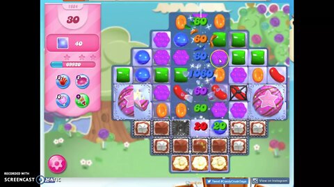 Candy Crush Level 1684 Audio Talkthrough, 1 Star 0 Booster