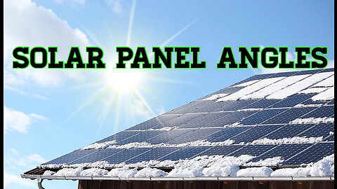 Solar panel angles