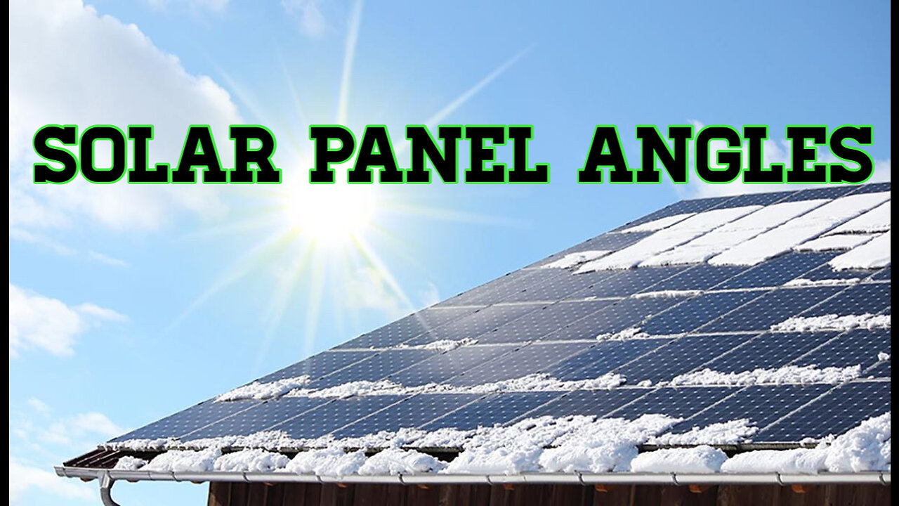 Solar panel angles