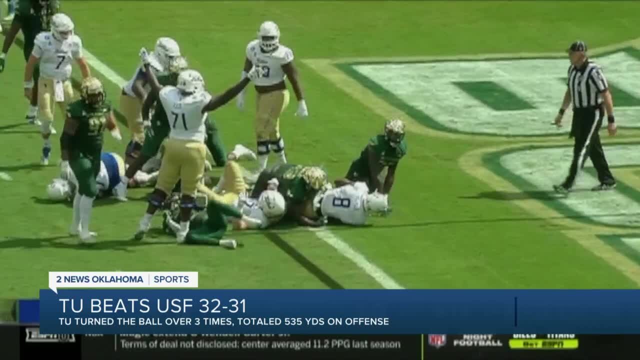 TU Beats USF 32-31