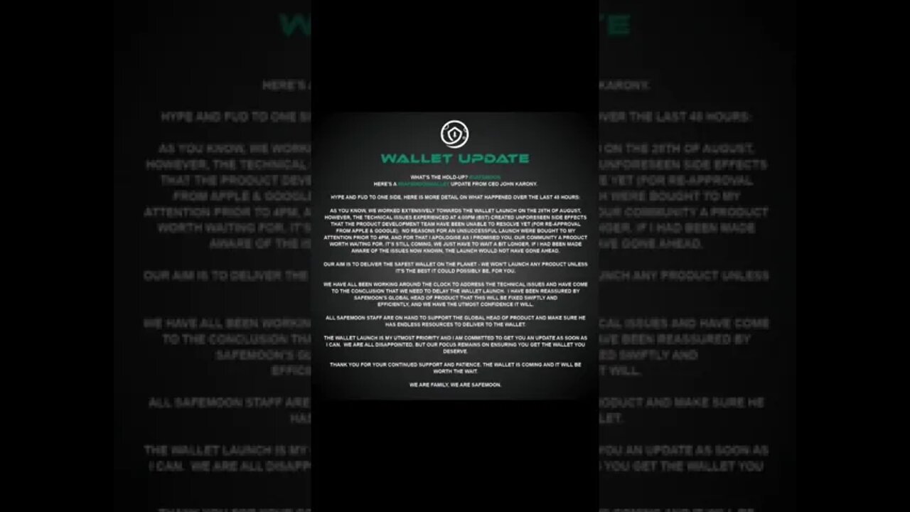 Safemoon Wallet Update in less than 60 seconds #shorts