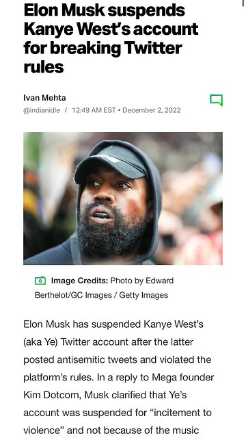 #elonmuk suspends #ye #twitter