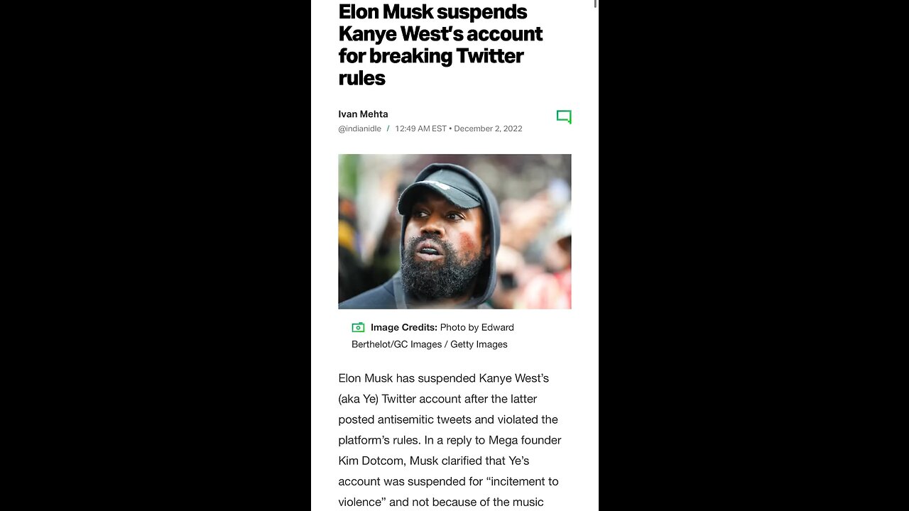 #elonmuk suspends #ye #twitter