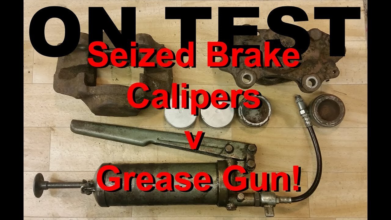 Seized Brake Calipers v Grease Gun How to remove seized pistons using a Grease Gun