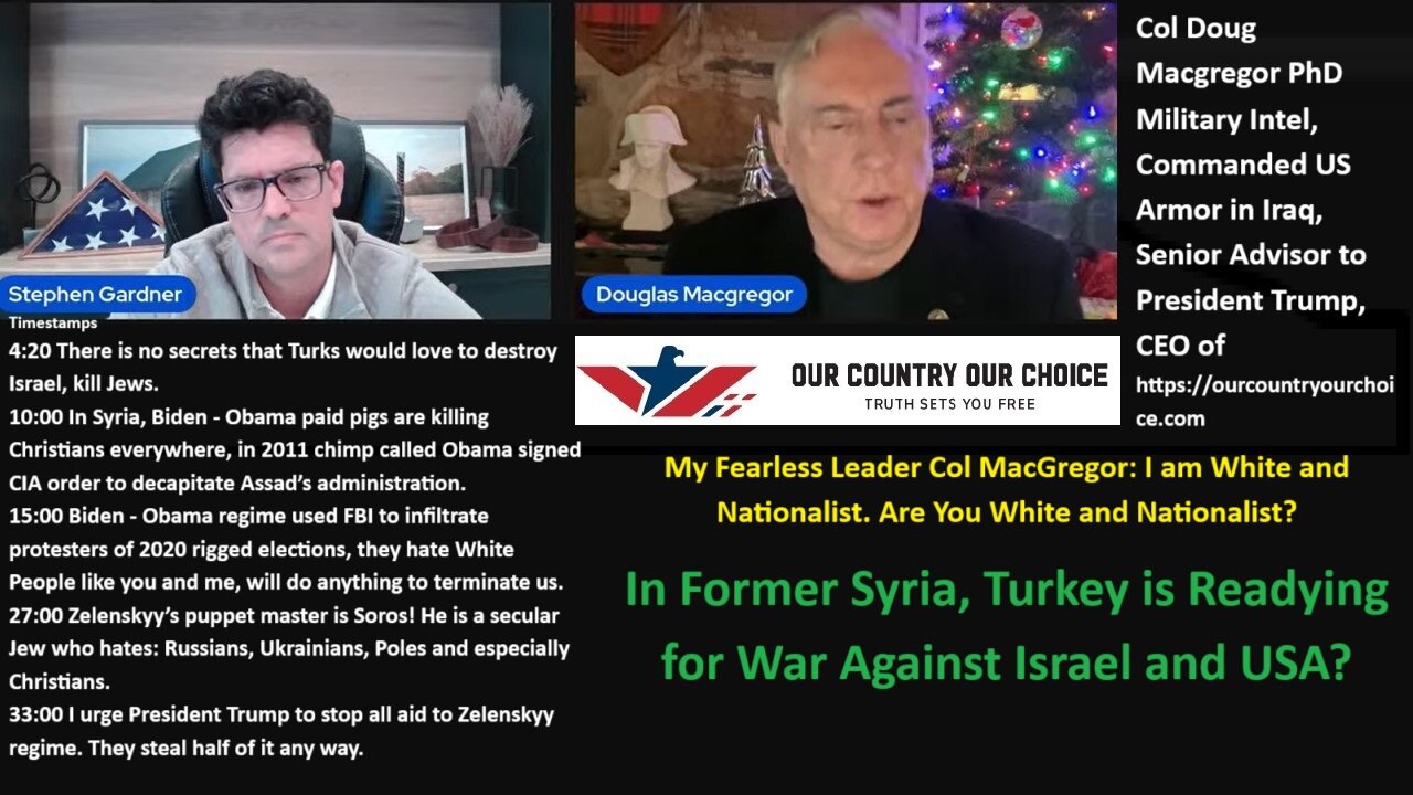Col MacGregor: In Former Syria, Turkey is Readying for War Against Israel and USA?