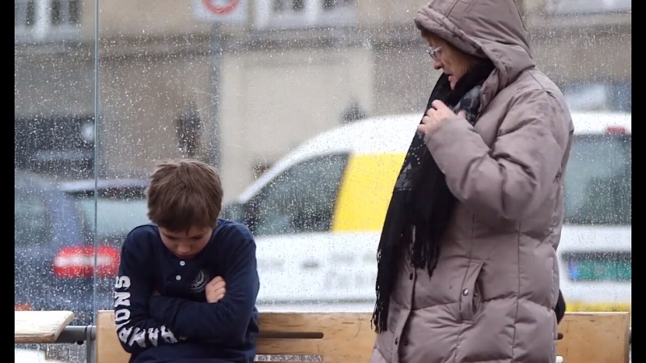 Freezing Child Lost His Jacket. What Happens Is Shocking