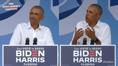 Obama shows his strong obsession with Trump campaigning for Biden in Miami.