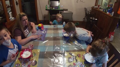 Krazy Kidz Doing Whip Cream Challenge