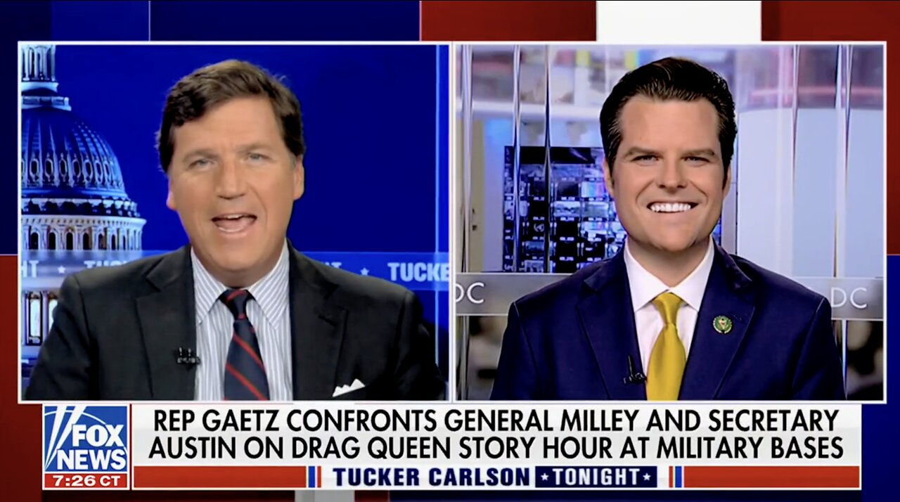 FOX: Gaetz Confronts Military Leaders on Drag Show Events at Bases