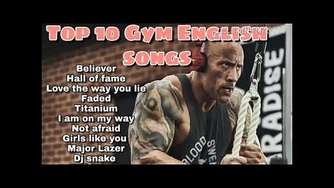 Top 10 Gym workout Motivation English songs