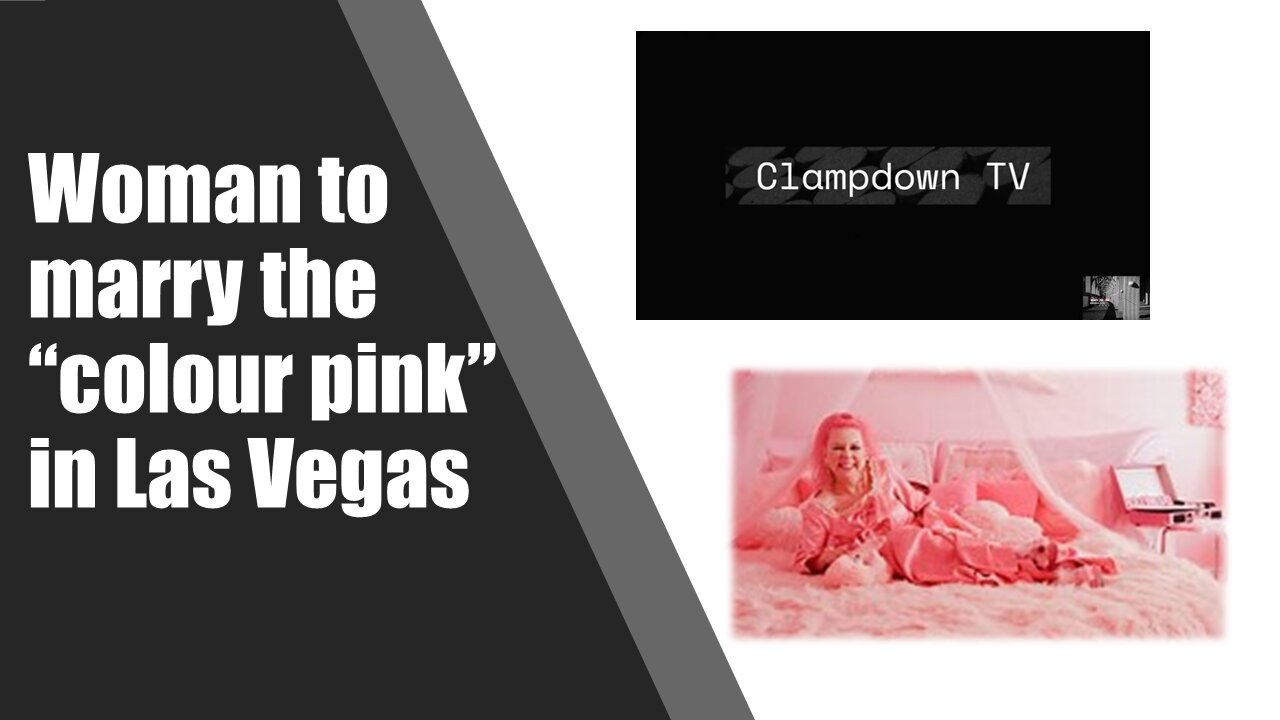 Woman to Marry the Colour Pink in Las Vegas