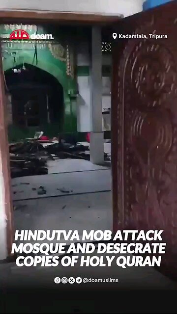 🔴 Hindutva(Sanghis worse then zionists) Mob Attack Mosque & Desecrate Quran.