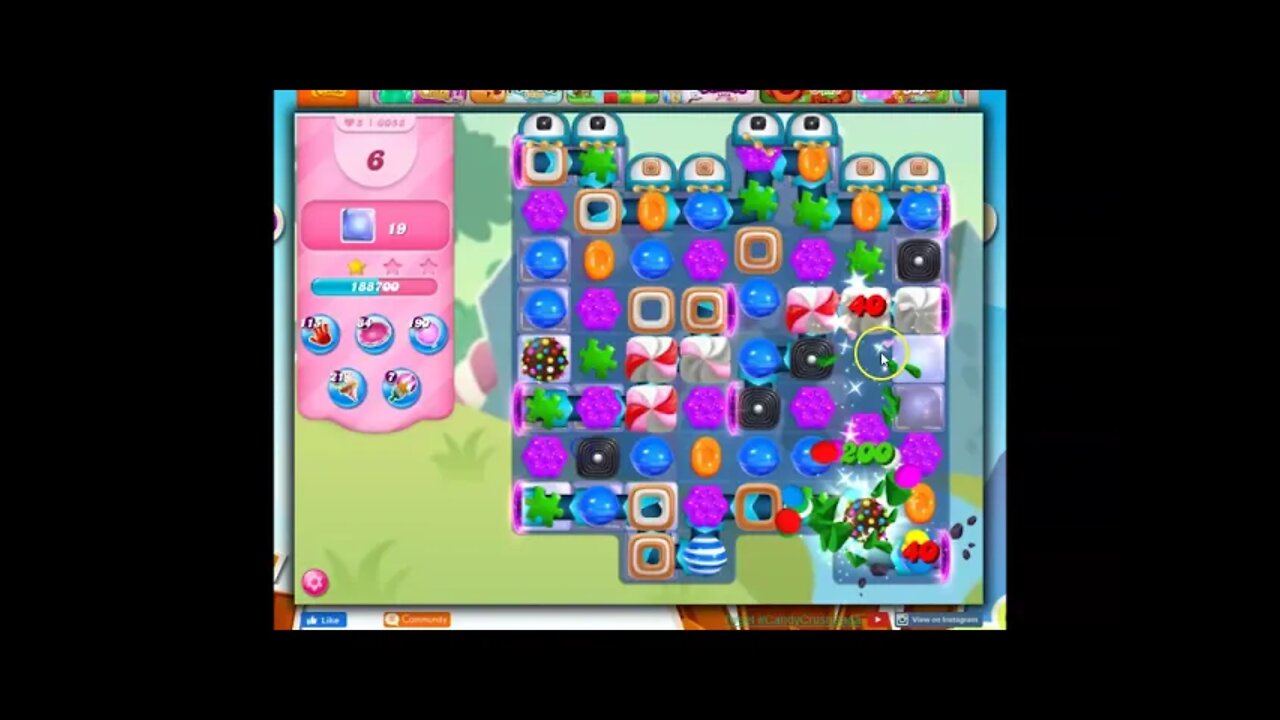 Candy Crush Level 6058 Talkthrough, 23 Moves 0 Boosters