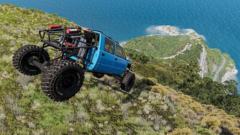 Never Try to Race on Cliffs - BeamNG.Drive