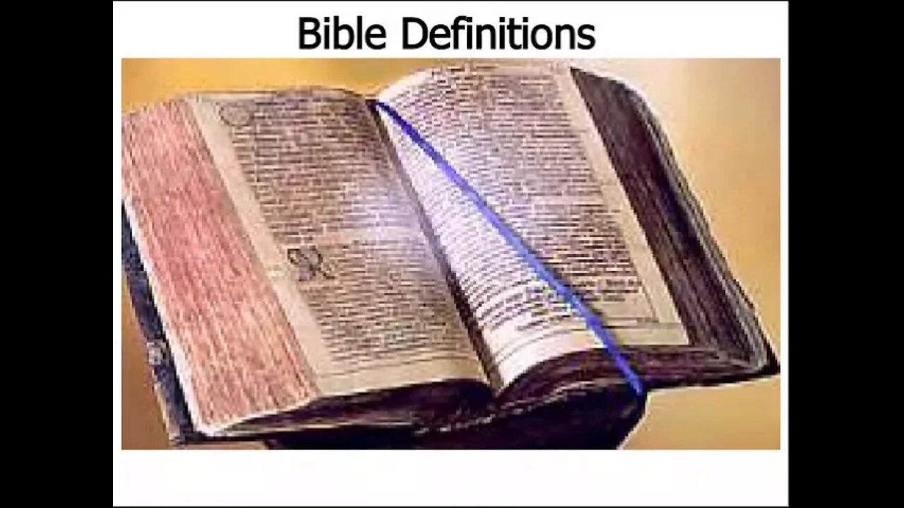 Bible definitions