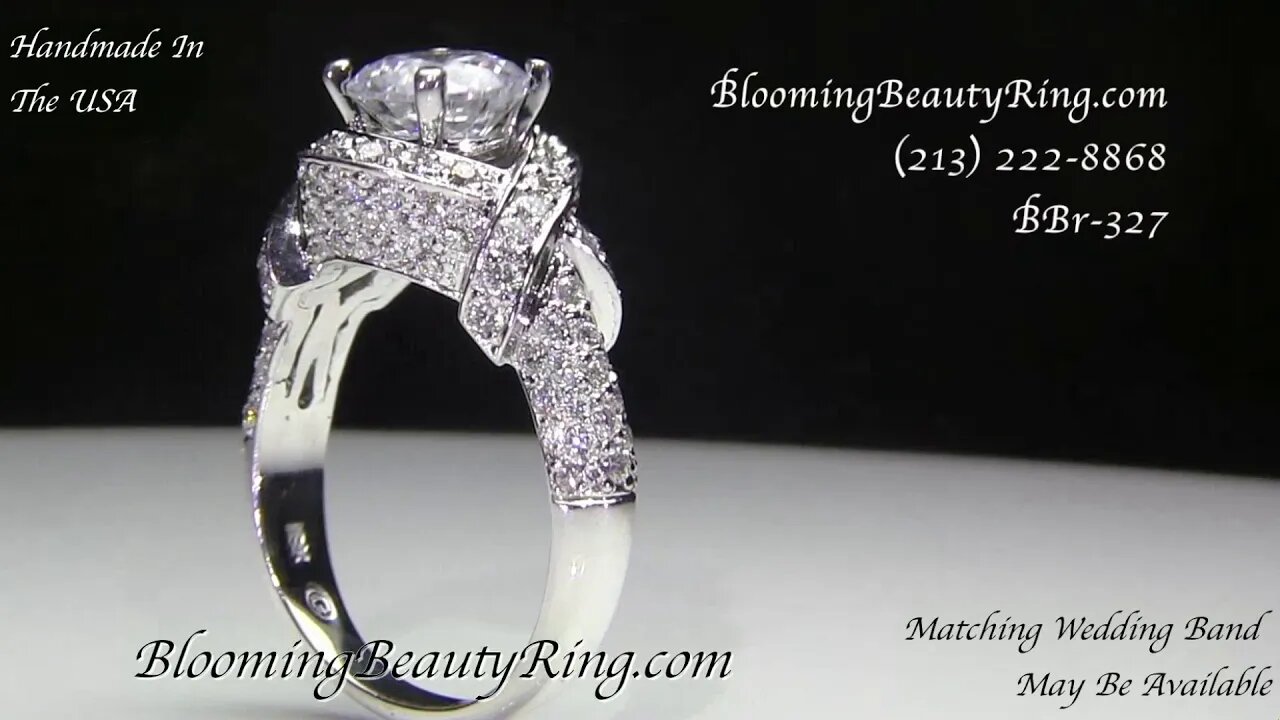 BBR-327E - Engagement Ring By BloomingBeautyRing.com