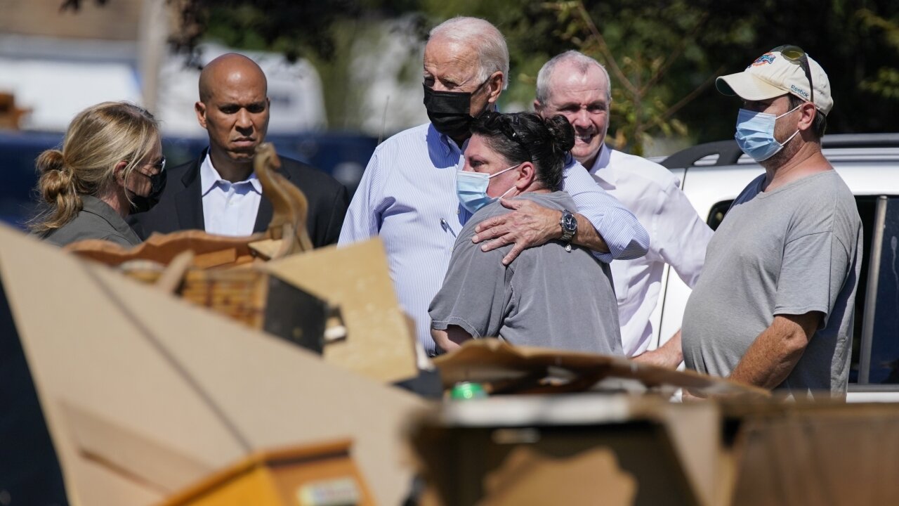 President Biden Surveys NY And NJ Storm Damage, Talks Climate Change