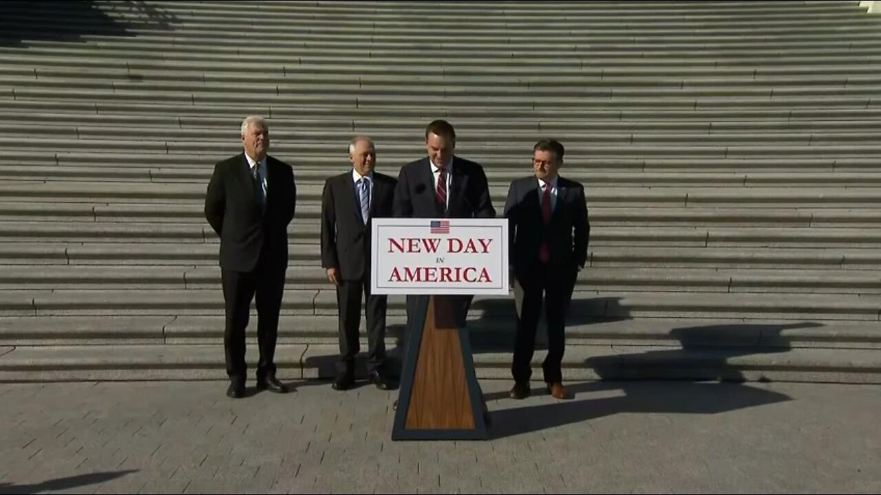 Speaker Johnson, House GOP Leaders Speak To Reporters After Conference Elections