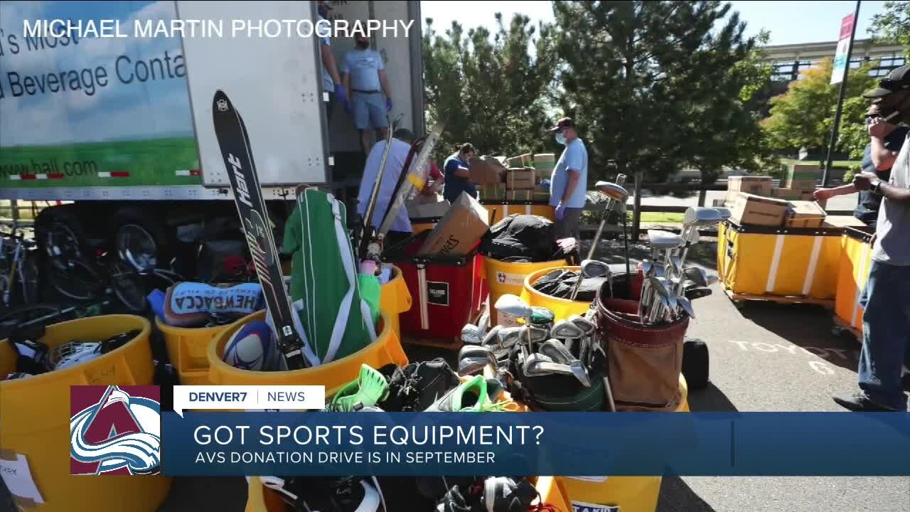 Avs hosting sports equipment drive in September