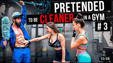 CRAZY CLEANER surprise GIRLS in a GYM prank😂 | Aesthetics in public reactions