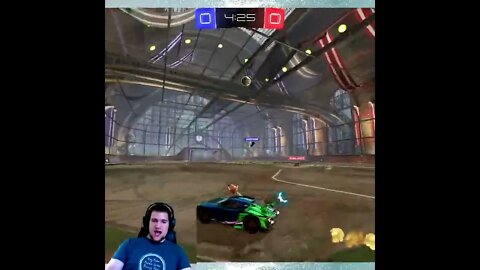 Guy Landed on Top of me in Rocket League!