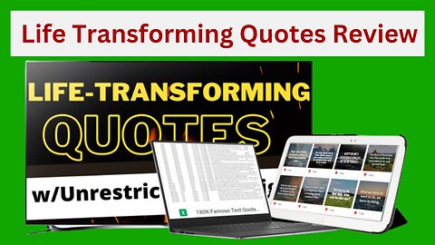 Life Transforming Quotes Review