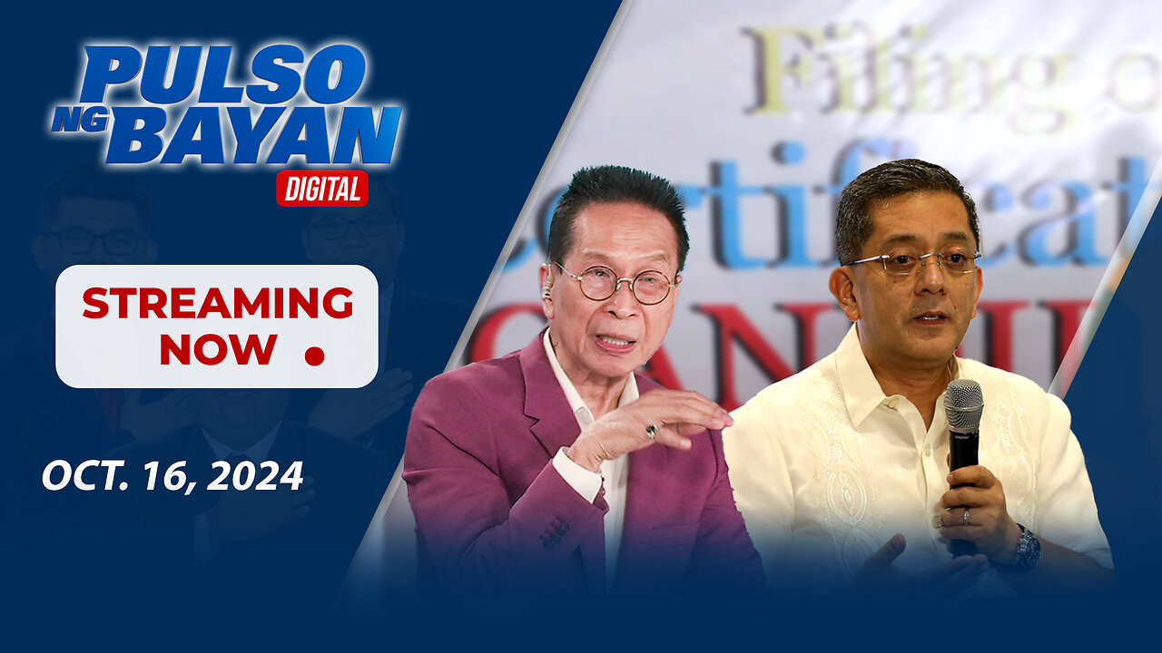 LIVE | Pulso ng Bayan with Admar Vilando at Jade Calabroso | Oct. 16, 2024