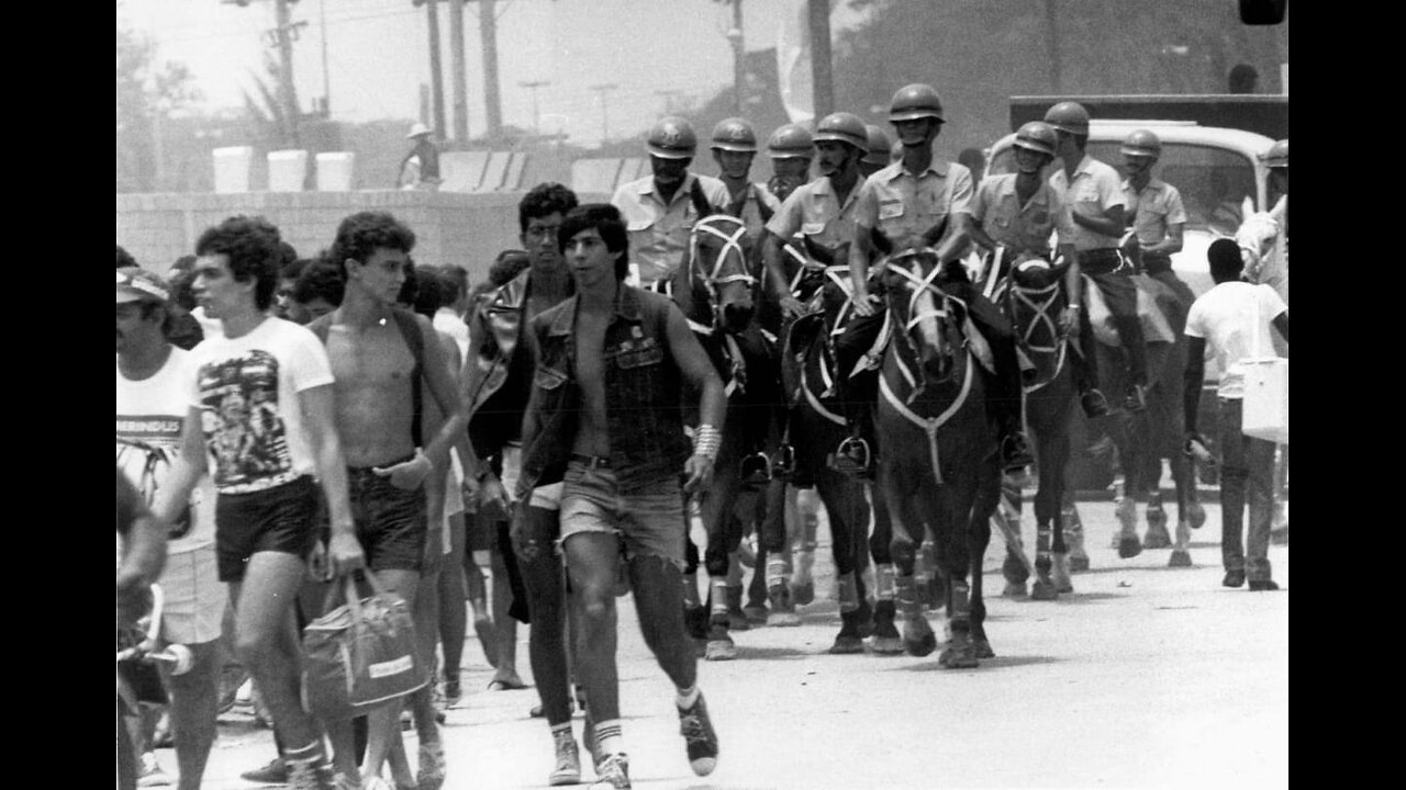 Music festival "Rock in Rio". Brazil, January 1985.