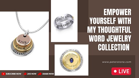 Empower Yourself with My Thoughtful Word Jewelry Collection