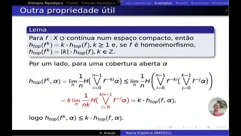 Teoria Ergódica: Propriedades da entropia topológica; princípio variacional e consequências