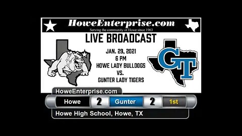 Howe Lady Bulldogs vs Gunter Lady Tigers 01 29 2021