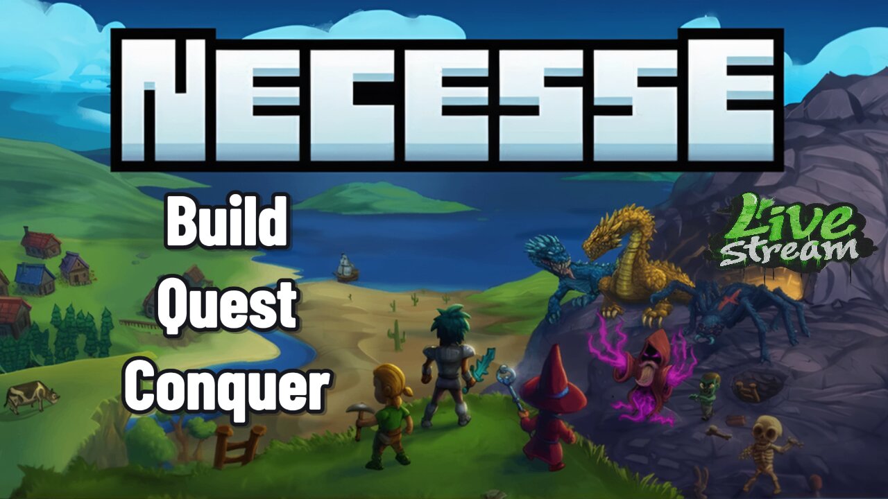 Necesse: Building, Questing, and Conquering in a Vast, Procedural World! | Live Stream