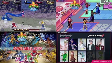 Mighty Morphin Power Rangers: Rita's Rewind Available Now Official Launch Trailer [Nintendo Switch and PS4] + Tekken 8 Season 2 Winter DLCs Update Announcement Trailer