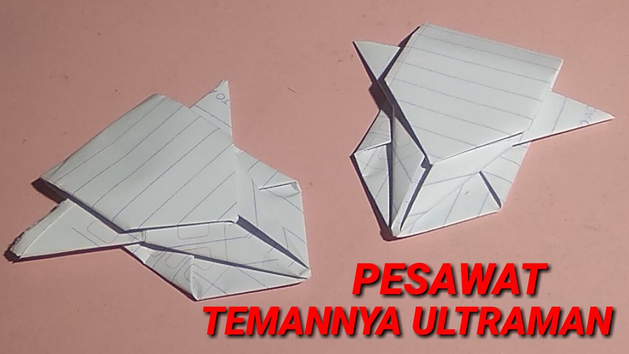 Cara mudah membuat pesawat luar angkasa dari kertas || origami