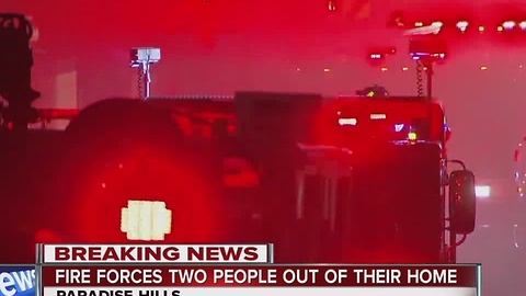 Paradise Hills home engulfed in flames