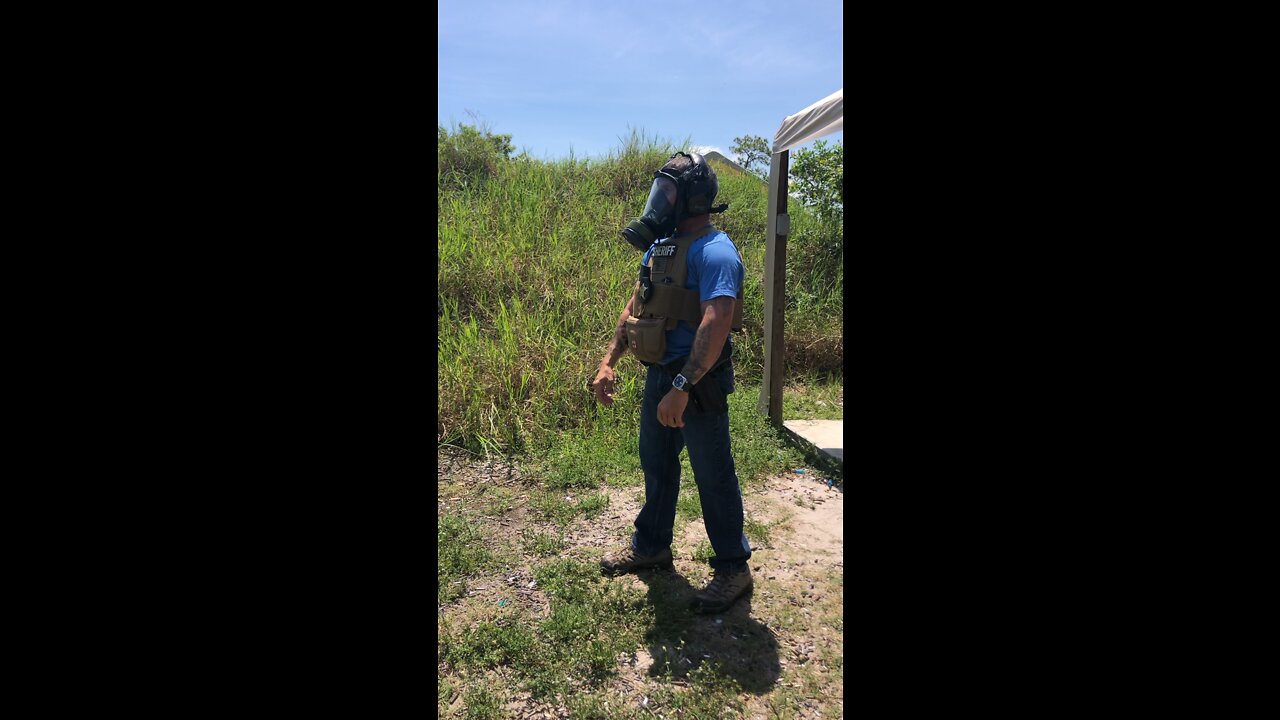 Gas mask training